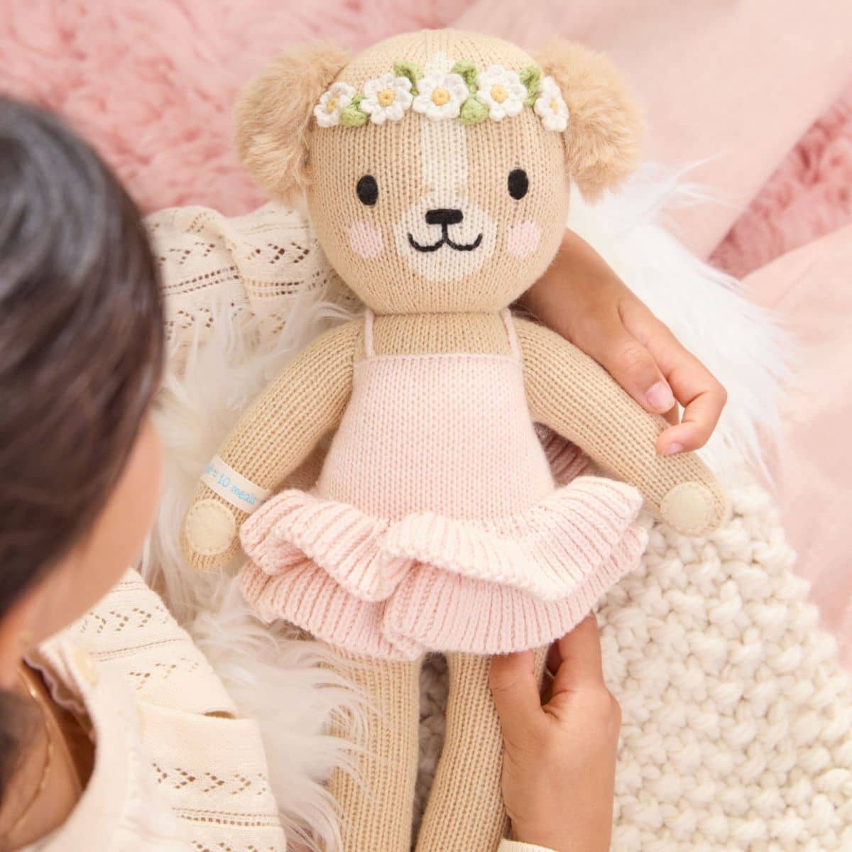 Cuddle + Kind Hand-Knit Doll - Evelyn the Golden Puppy