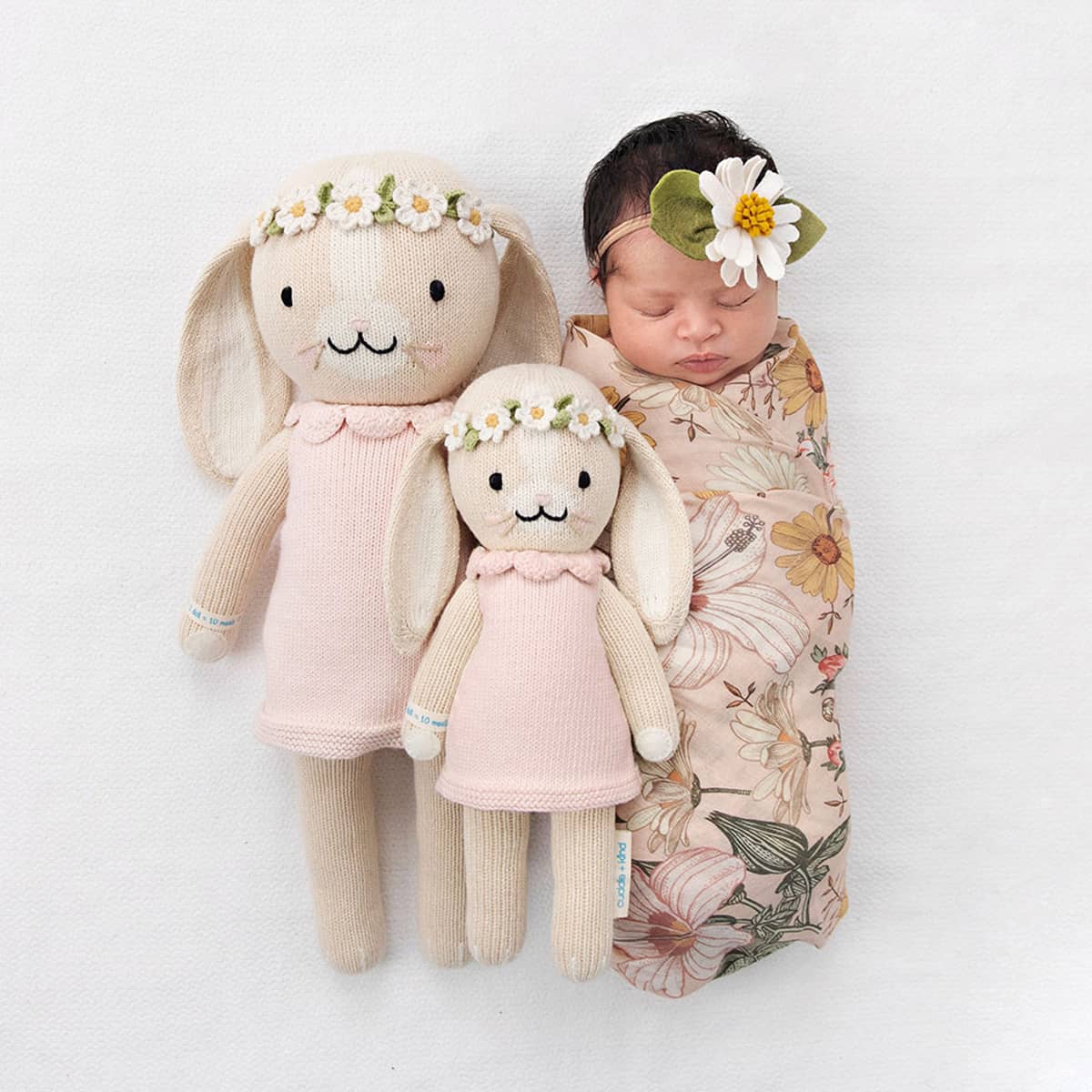 Cuddle + Kind Hand-Knit Doll - Hannah the Bunny (blush)