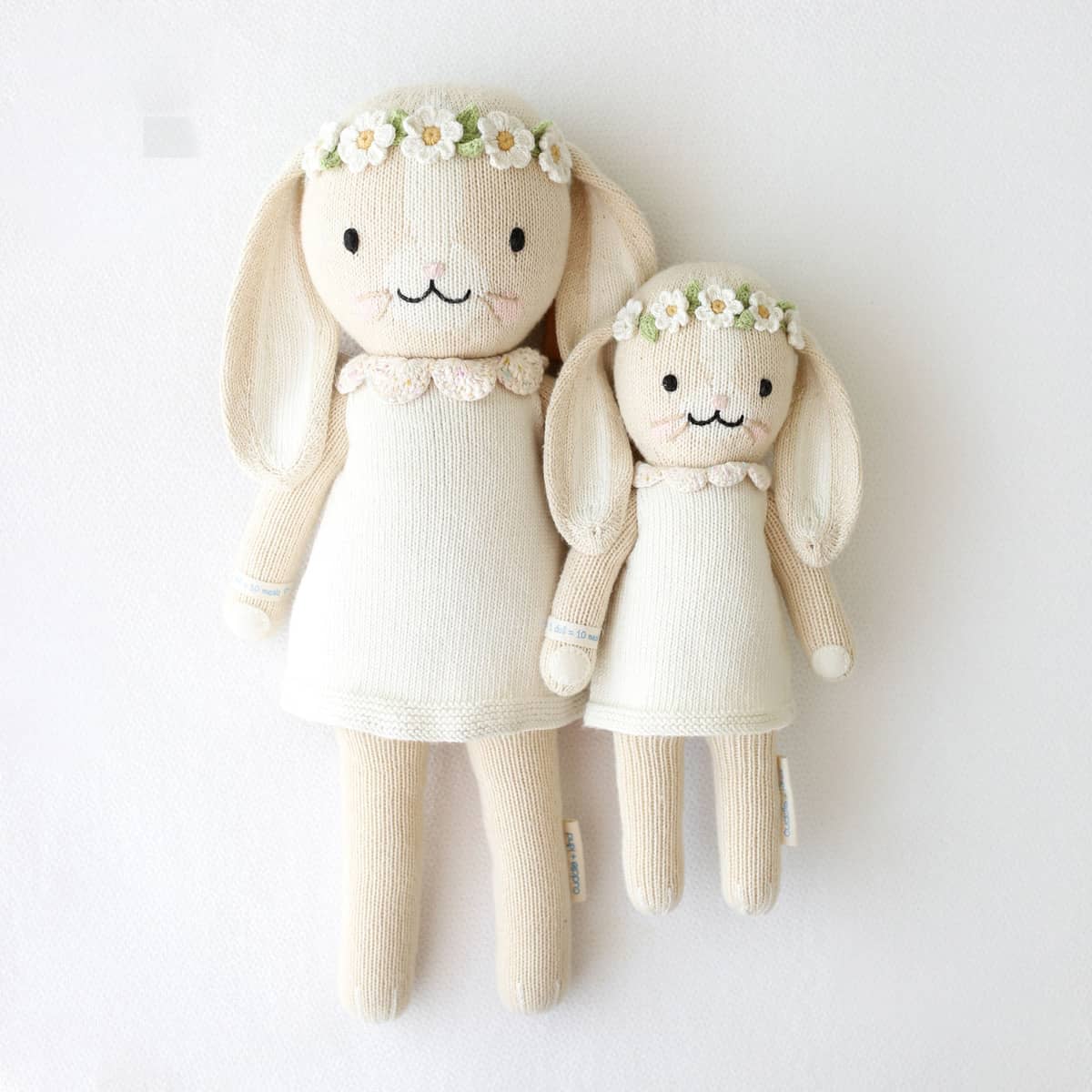 Cuddle + Kind Hand-Knit Doll - Hannah the Bunny (ivory)