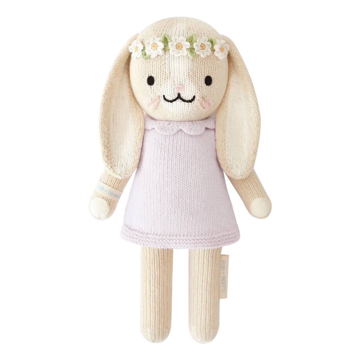 Cuddle + Kind Hand-Knit Doll - Hannah the Bunny (violet)