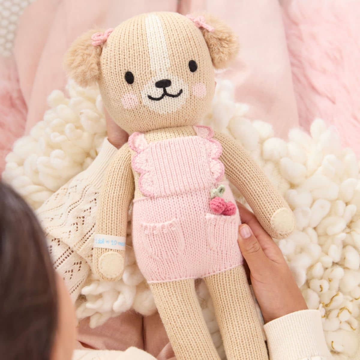 Cuddle + Kind Hand-Knit Doll - Nora the Golden Puppy