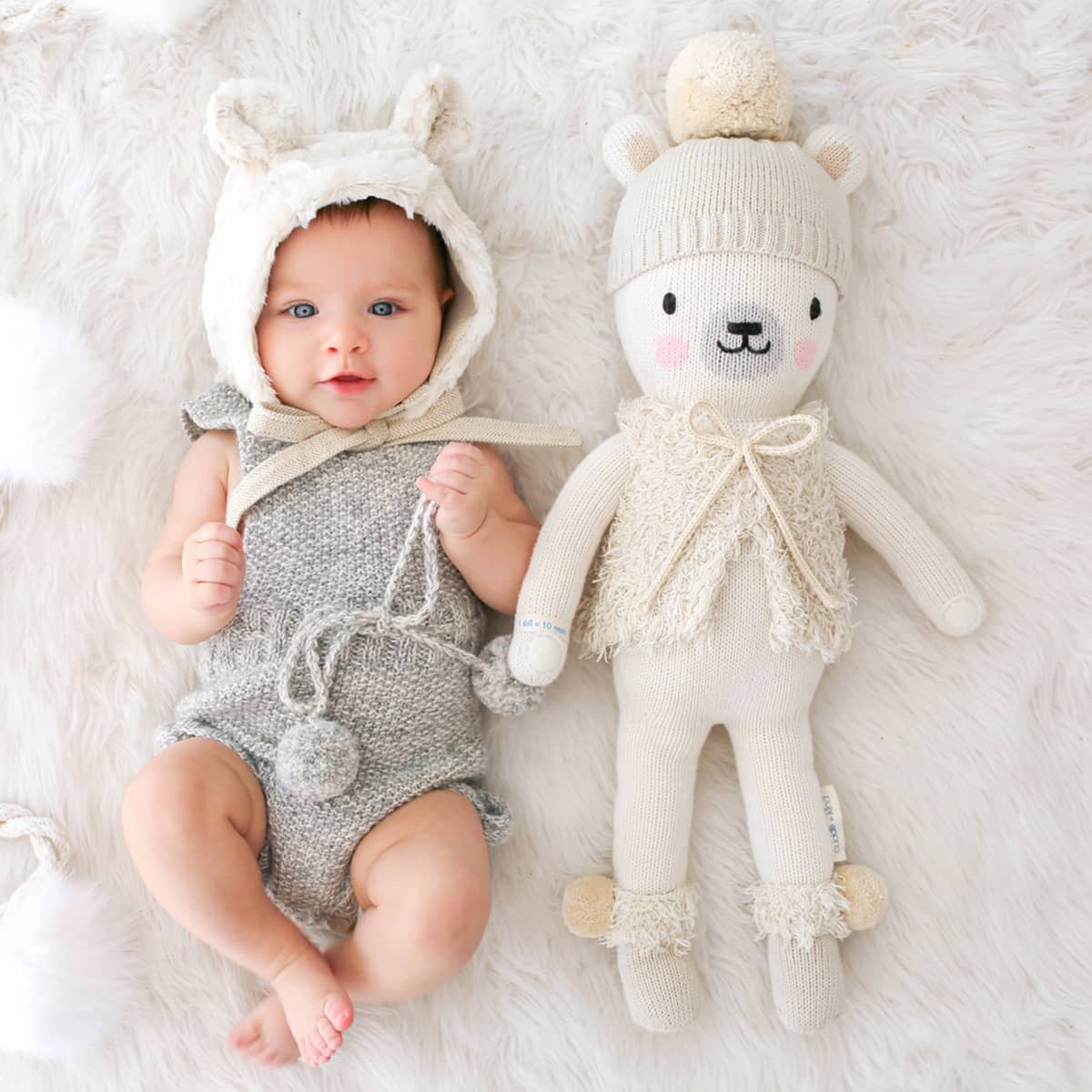 Cuddle + Kind Hand-Knit Doll - Stella the Polar Bear