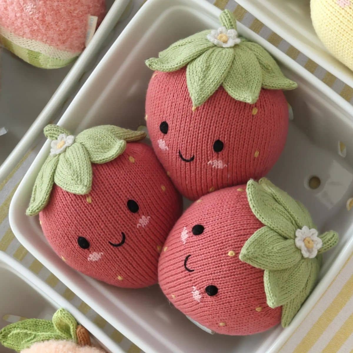 Cuddle + Kind Hand-Knit Doll - Baby Strawberry