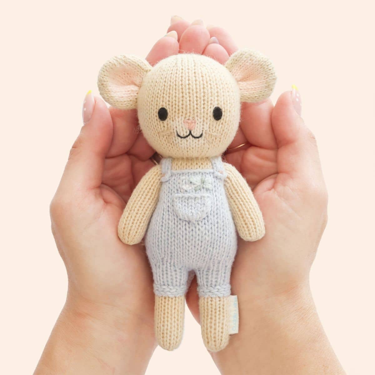 Cuddle + Kind Hand-Knit Doll - Tiny Bailey the Mouse