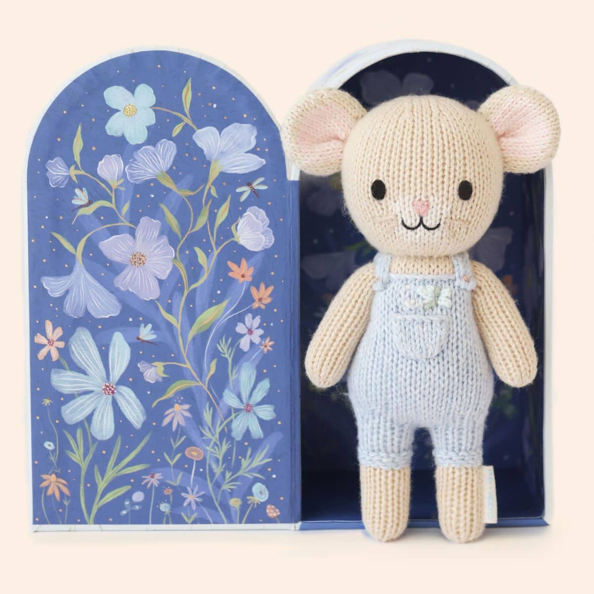 Cuddle + Kind Hand-Knit Doll - Tiny Bailey the Mouse