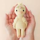 Cuddle + Kind Hand-Knit Doll - Tiny Flora the Duckling (mauve)