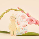 Cuddle + Kind Hand-Knit Doll - Tiny Flora the Duckling (mauve)