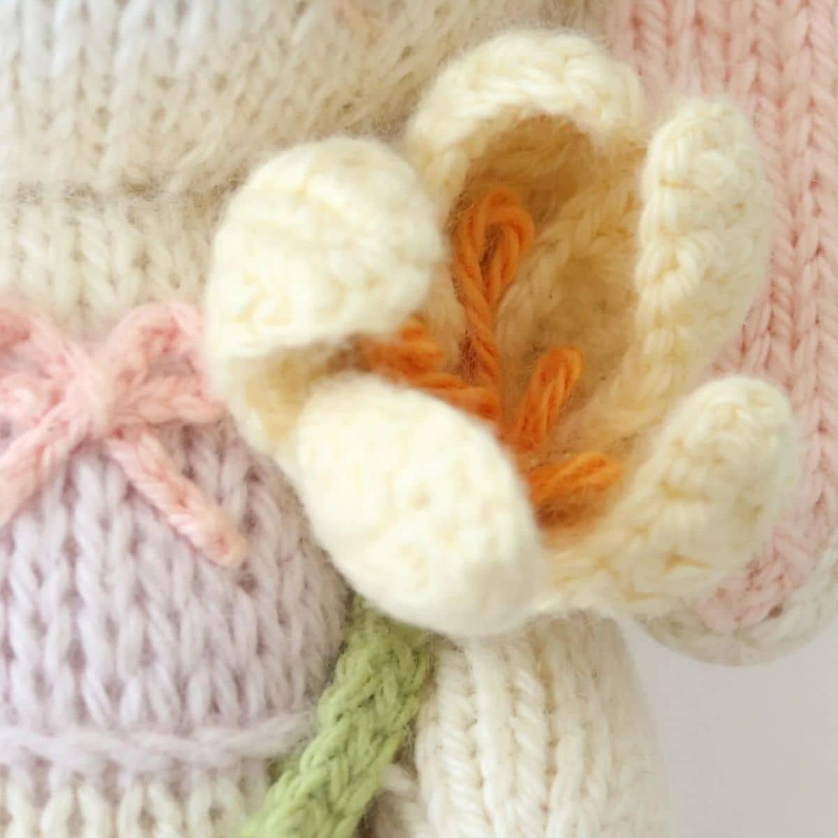 Cuddle + Kind Hand-Knit Doll - Tiny Lavender the Bunny