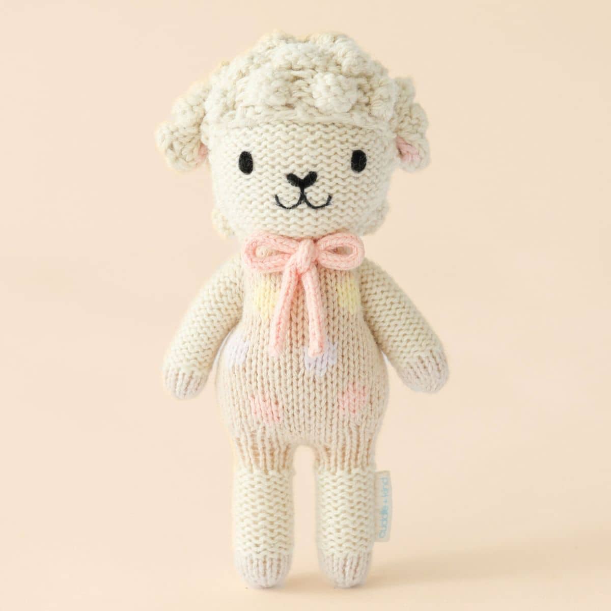 Cuddle + Kind Hand-Knit Doll - Tiny Lucy the Lamb (pastel)