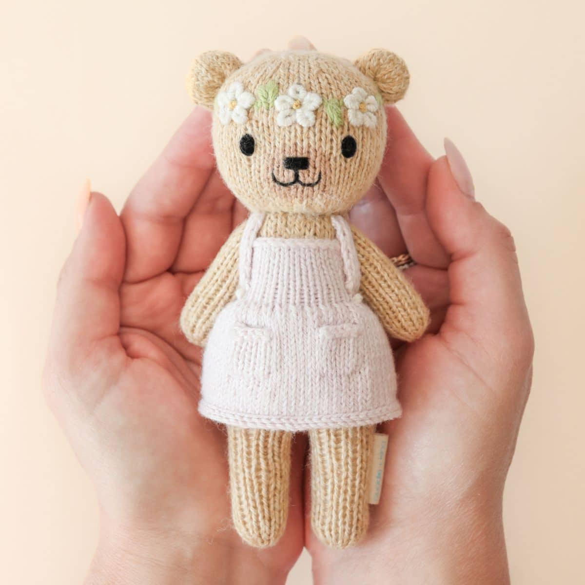 Cuddle + Kind Hand-Knit Doll - Tiny Olivia the Honey Bear