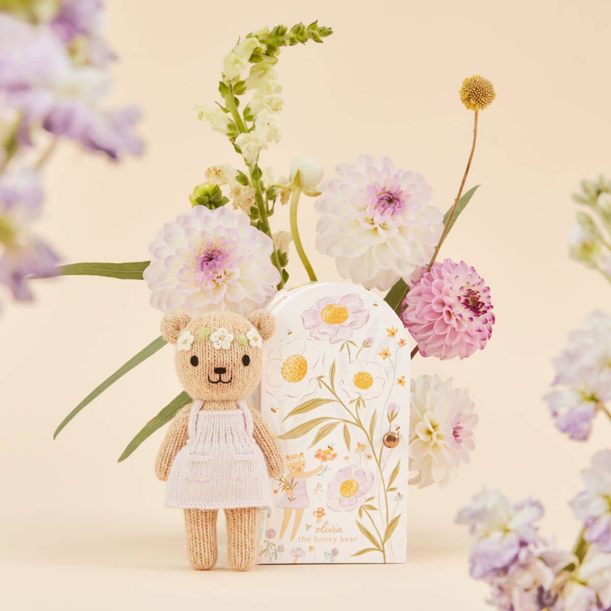 Cuddle + Kind Hand-Knit Doll - Tiny Olivia the Honey Bear