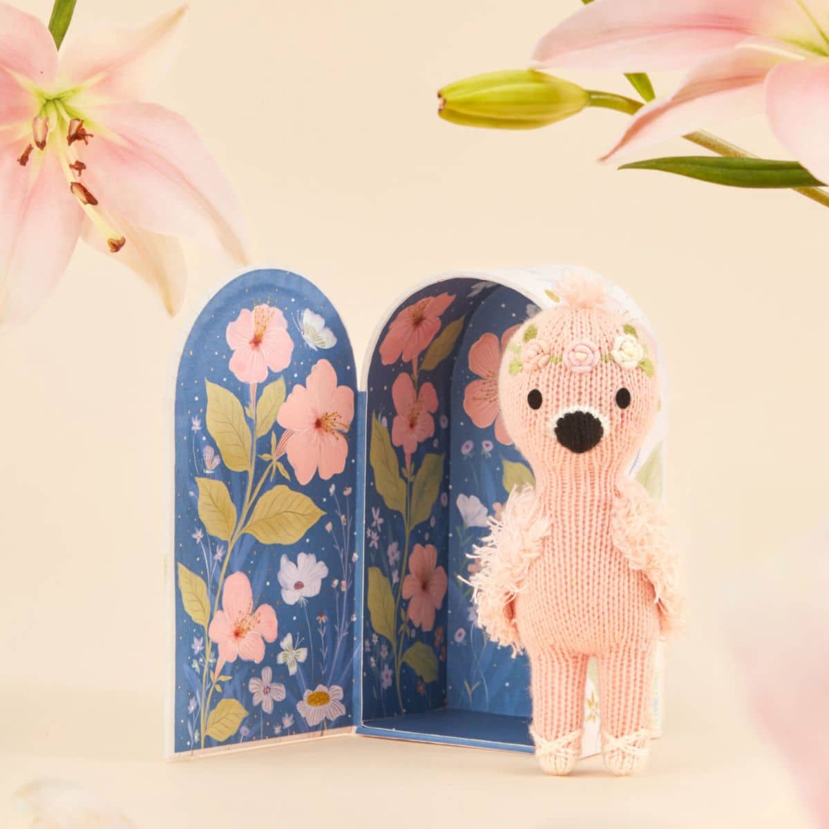 Cuddle + Kind Hand-Knit Doll - Tiny Penelope the Flamingo