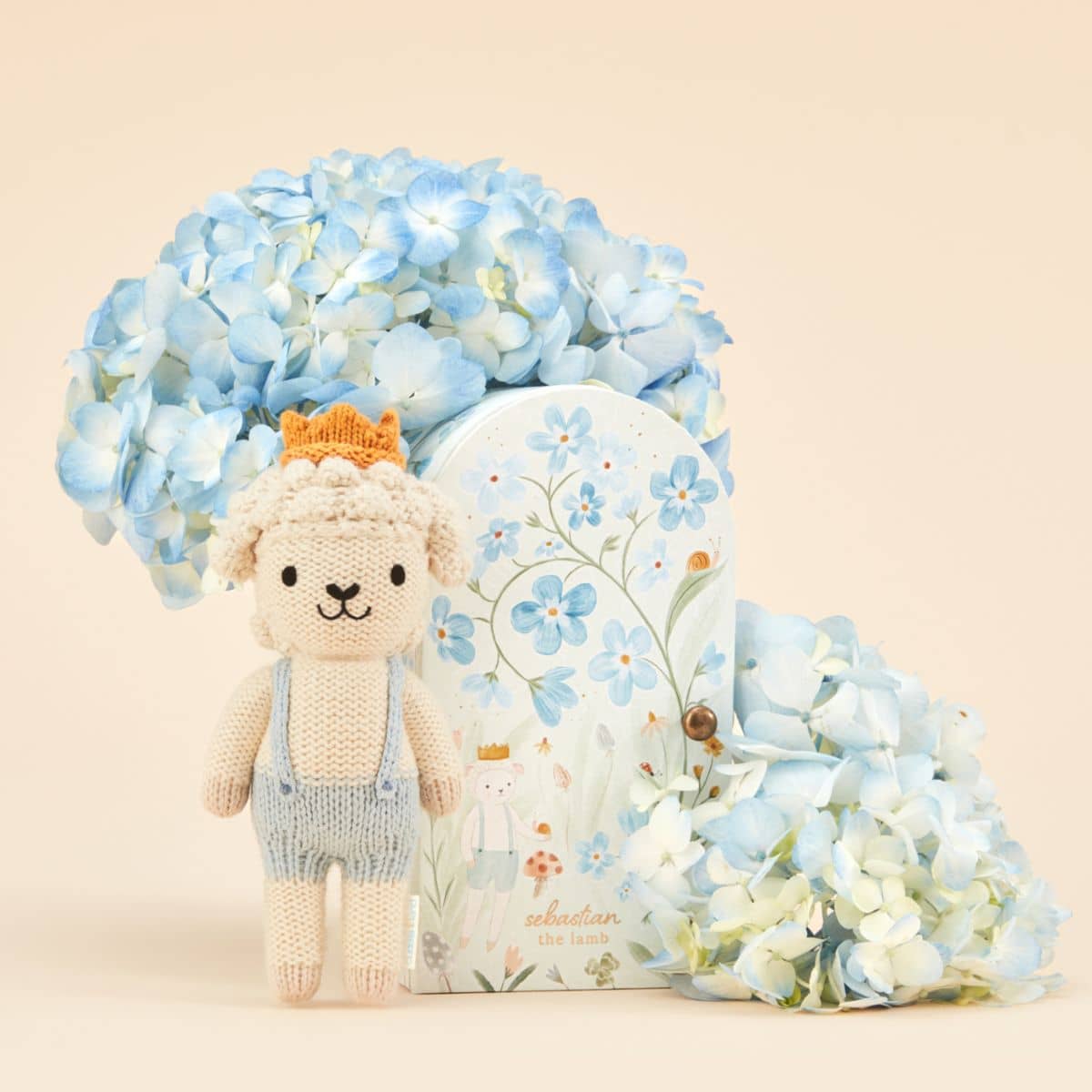 Cuddle + Kind Hand-Knit Doll - Tiny Sebastian the Lamb
