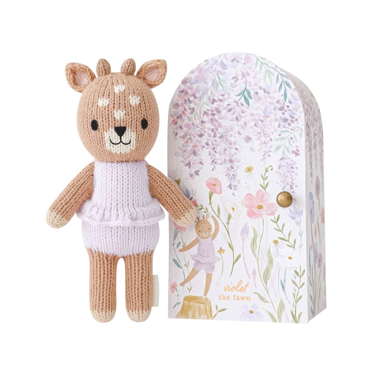 Cuddle Bell Cuddle + Kind Hand-Knit Doll - Tiny Violet the Fawn – babyshop