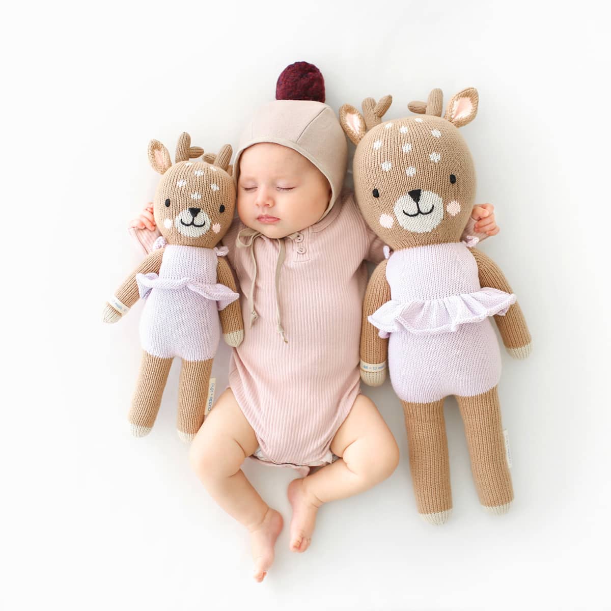 Cuddle + Kind Hand-Knit Doll - Violet the Fawn