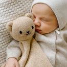 Cuddle + Kind Hand-Knit Lovey - Baby Bear (honey)