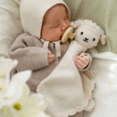 Cuddle + Kind Hand-Knit Lovey - Baby Lamb