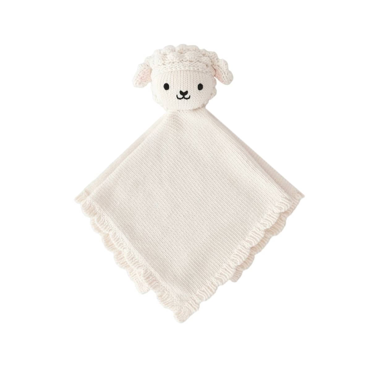 Cuddle Bell Cuddle + Kind Hand-Knit Lovey - Baby Lamb – babyshop