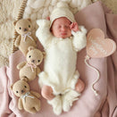 Cuddle + Kind Hand-Knit Doll - Baby Honey Bear (blush bow)