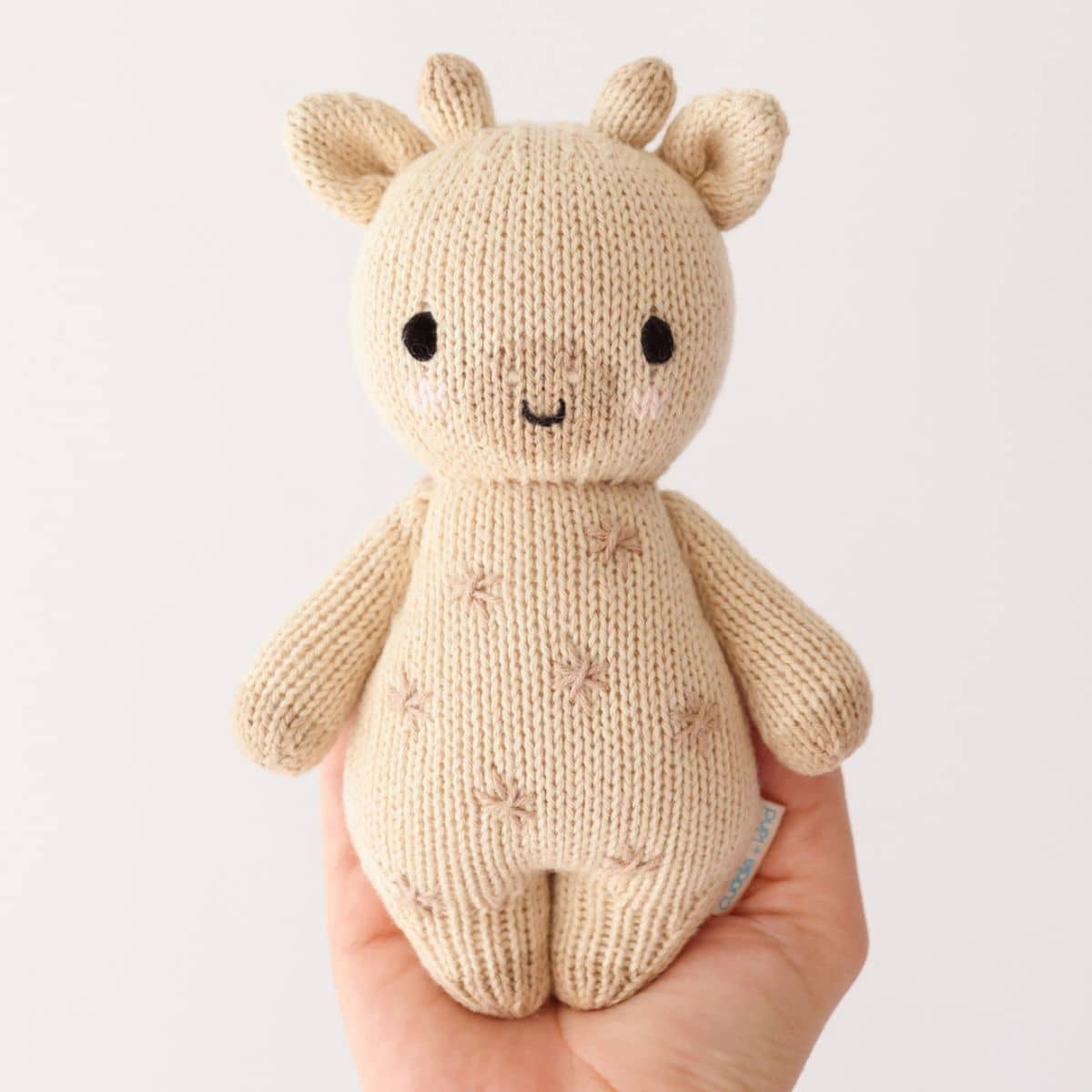 Cuddle + Kind Hand-Knit Doll - Baby Giraffe
