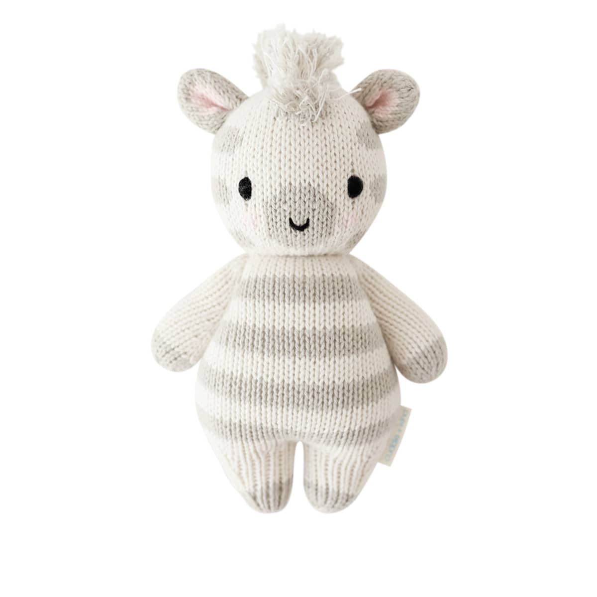 Cuddle + Kind Hand-Knit Doll - Baby Zebra