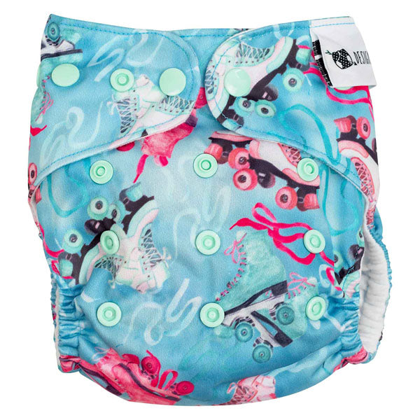 Designer-Bums-Art-Pop-A12-Cloth-Nappy-Dreams-Collection - Roller Derby