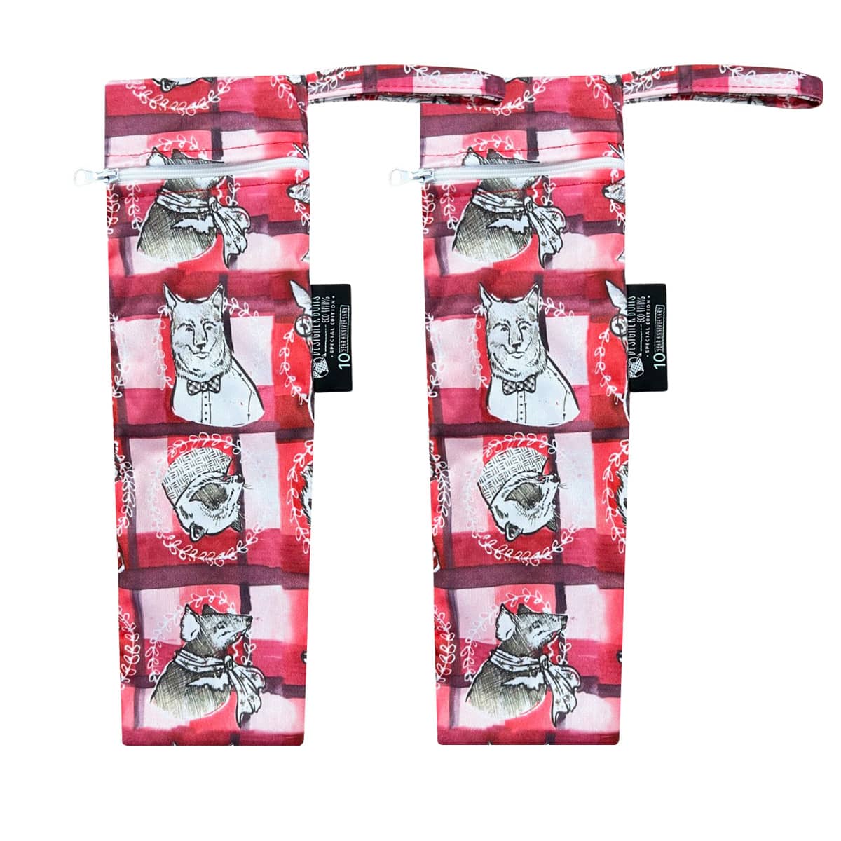 Designer Bums Reusable Straw Pouches - Alpha