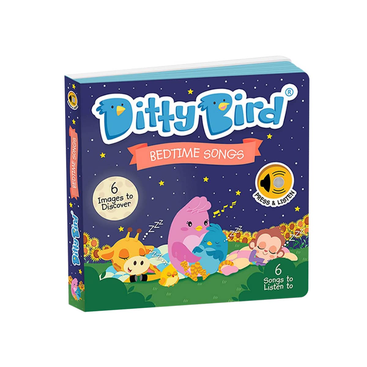 Ditty Bird Interactive Sounds Rechargeable Board Book - Bedtime Songs