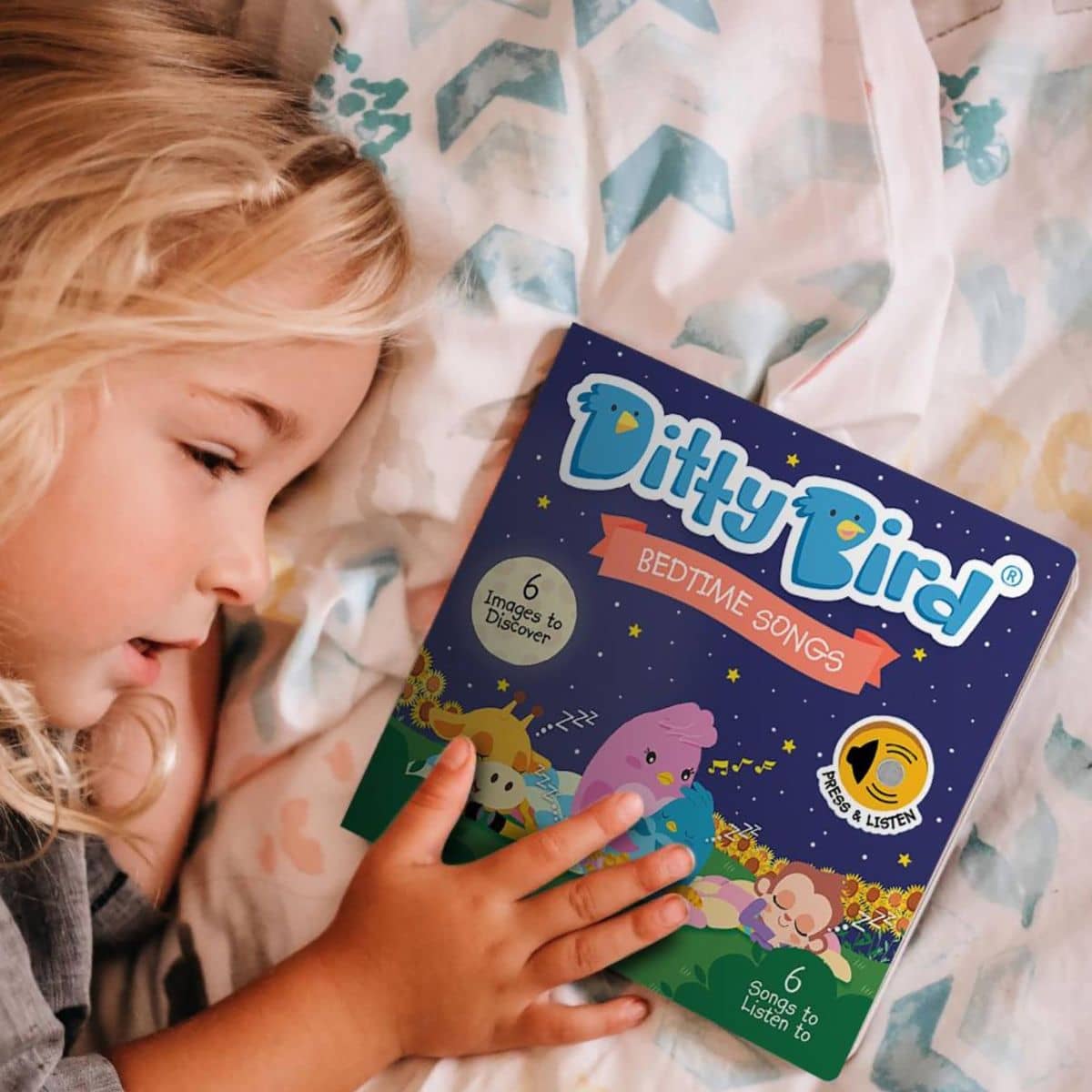 Ditty Bird Interactive Sounds Rechargeable Board Book - Bedtime Songs