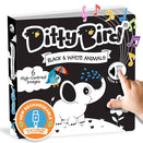 Ditty Bird Interactive Sounds Rechargeable Board Book - Black and White Animals