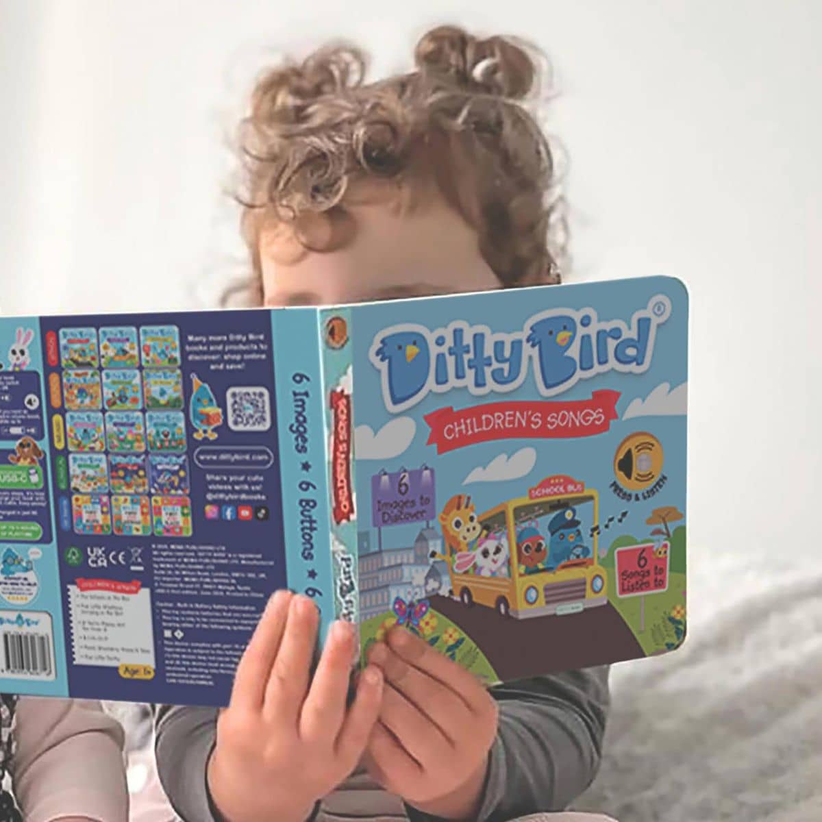 Ditty Bird Interactive Sounds Rechargeable Board Book - Children's Songs