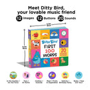 Ditty Bird Interactive Sounds Rechargeable Board Book - First 100 Words