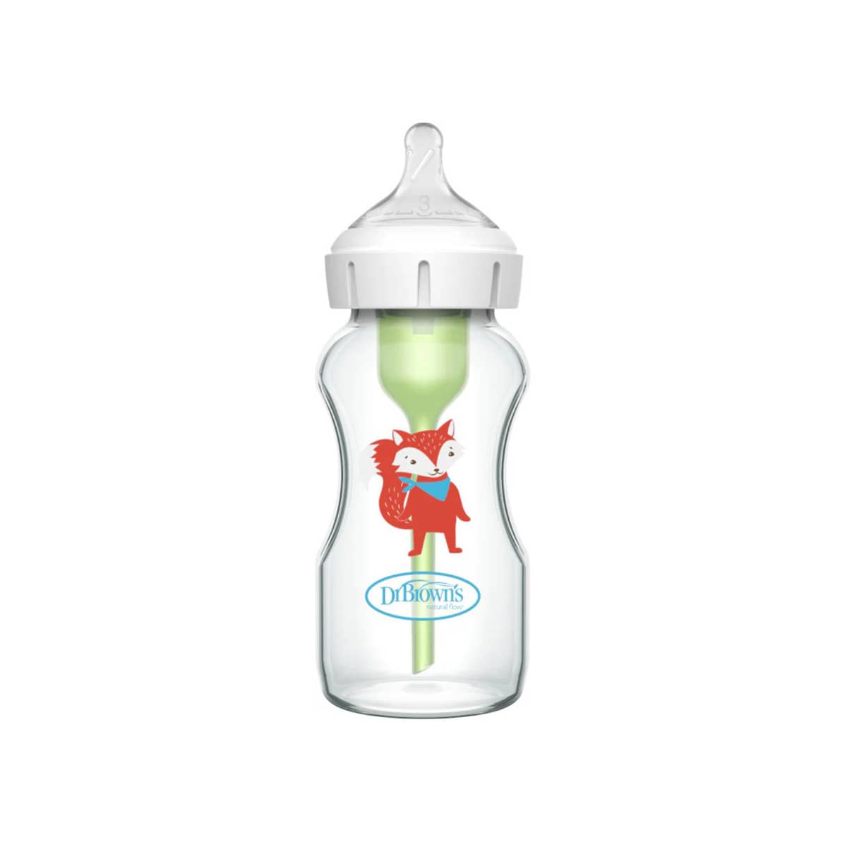 Dr Browns Wide Neck Options PLUS Glass Bottle - Design