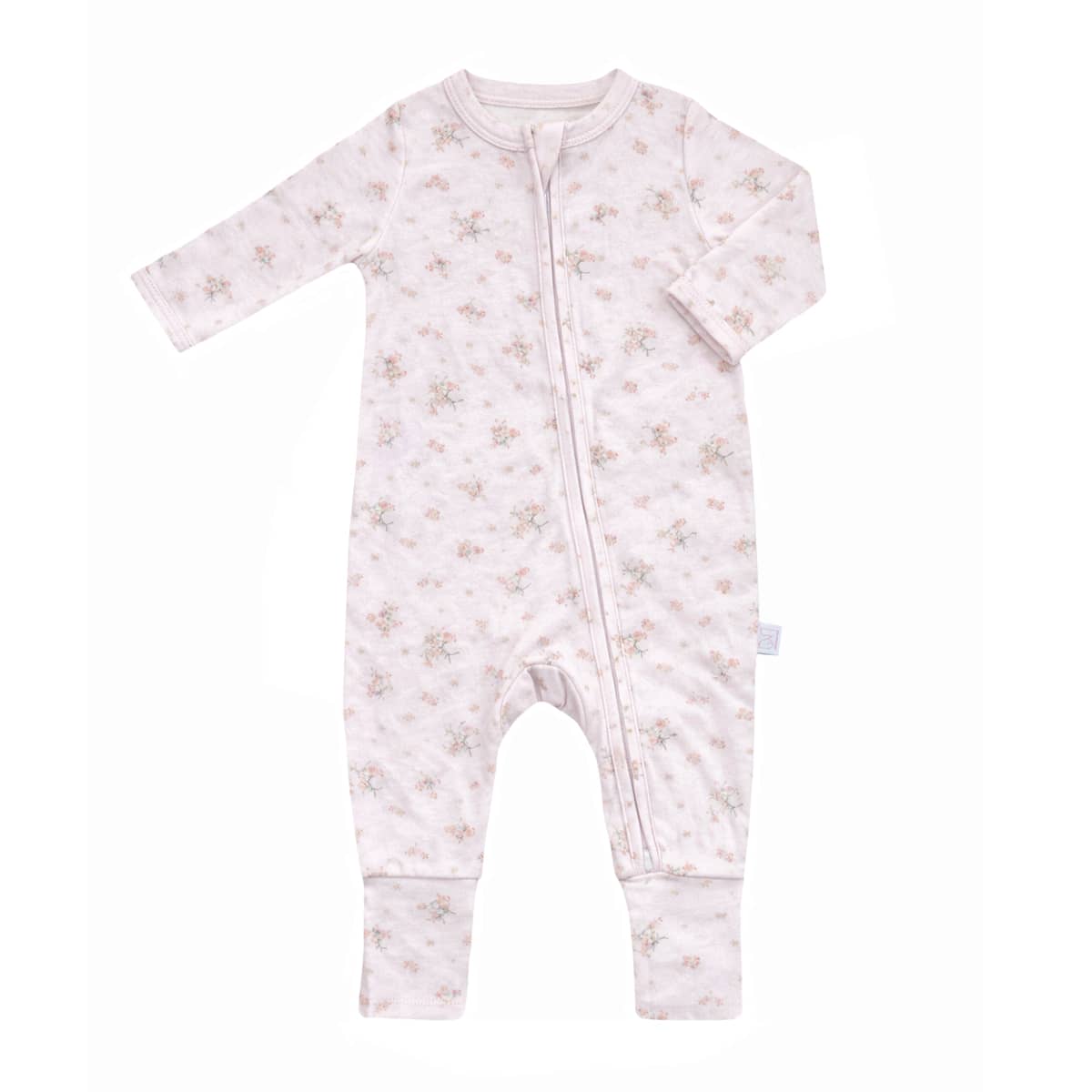 Elke & Indigo Bamboo + Organic Cotton Florence Onesie - Lilac Bouquet