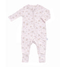 Elke & Indigo Bamboo + Organic Cotton Florence Onesie - Lilac Bouquet