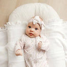 Elke & Indigo Bamboo + Organic Cotton Florence Onesie - Lilac Bouquet