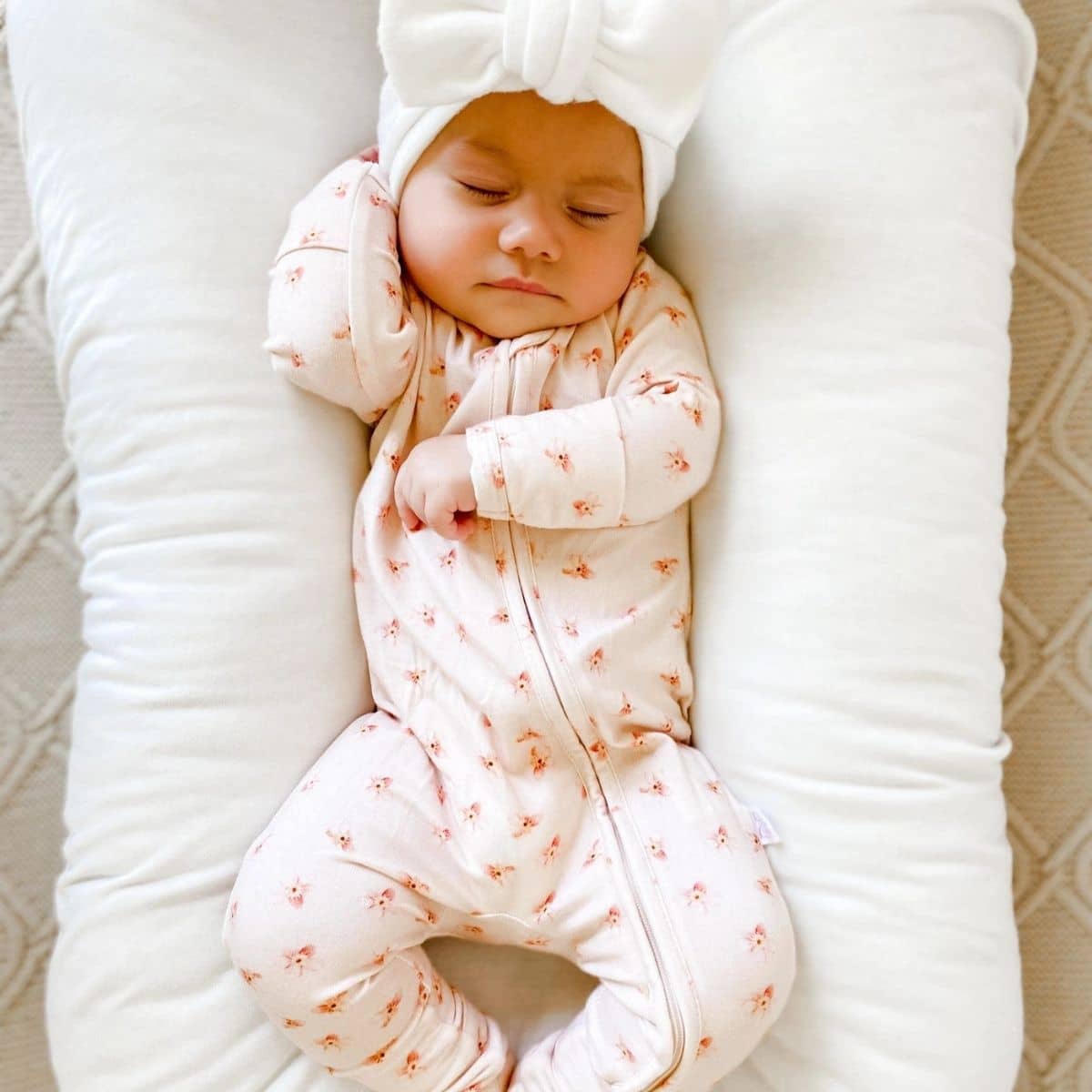 Elke & Indigo Bamboo + Organic Cotton Florence Onesie - Posey