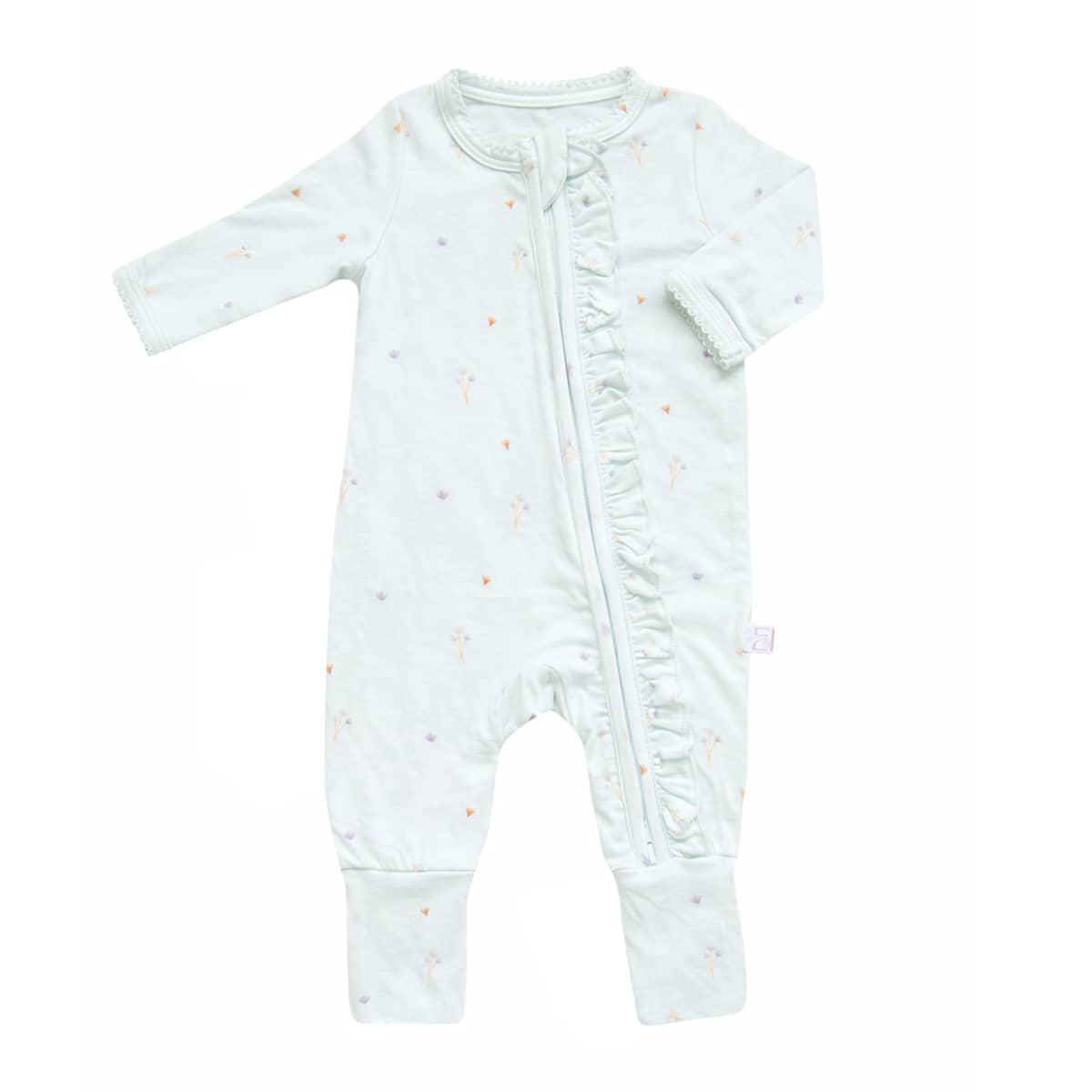 Elke & Indigo Bamboo + Organic Cotton Growsuit - Bluebells