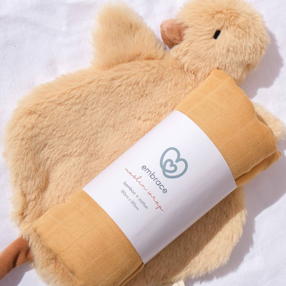 Embrace Muslin Breeze Baby Swaddle - Mango Sorbet