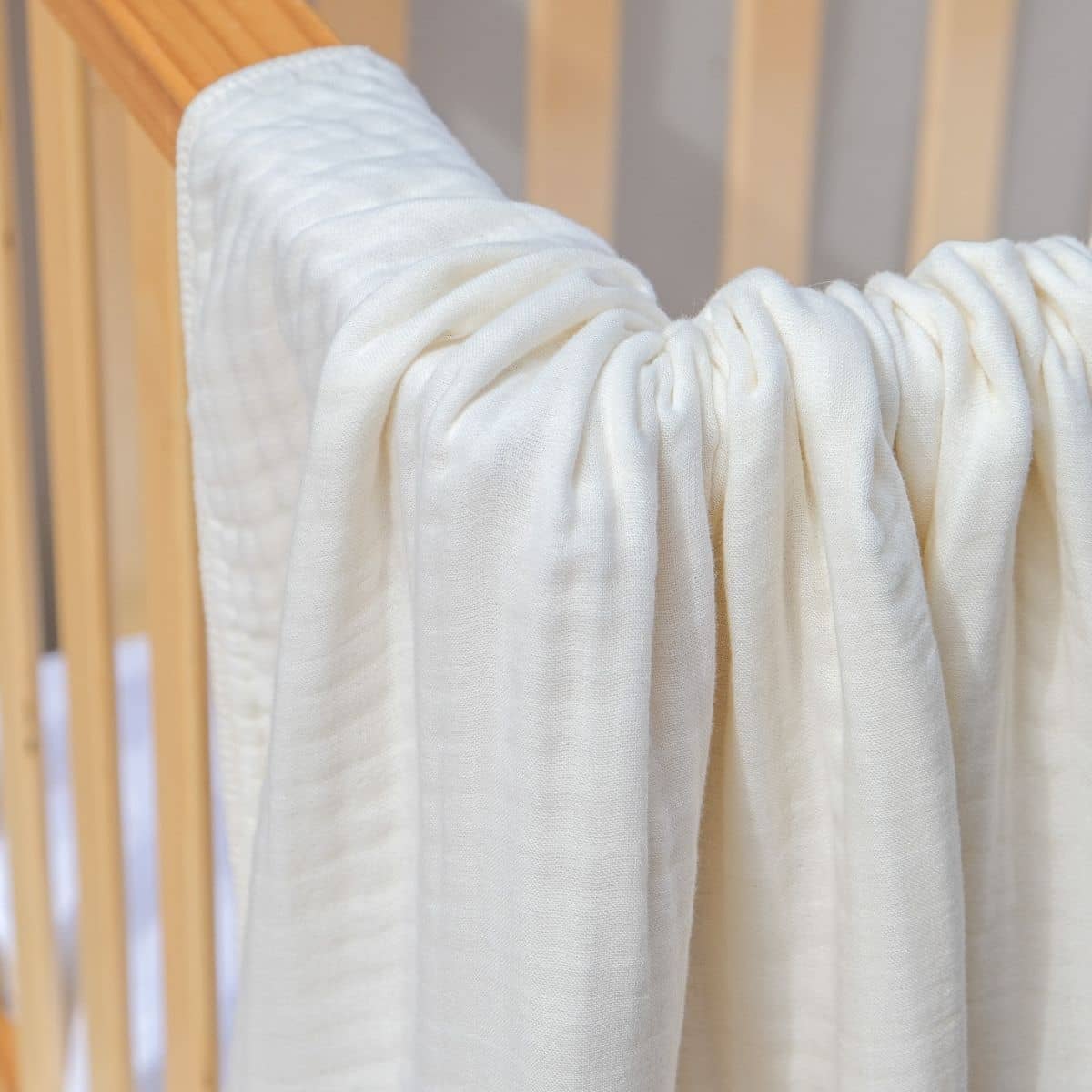 Embrace Muslin Cloud Baby Blanket - Coconut Sand