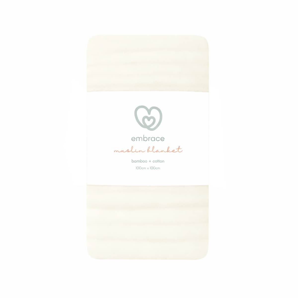 Embrace Muslin Cloud Baby Blanket - Coconut Sand