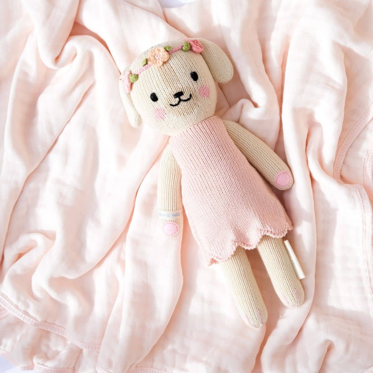 Embrace Muslin Cloud Baby Blanket - Pink Sand Bay