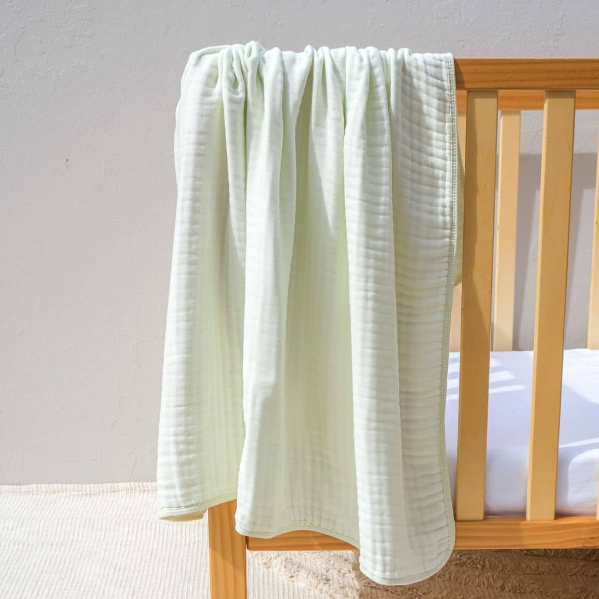 Embrace Muslin Cloud Baby Blanket - Seafoam Mist