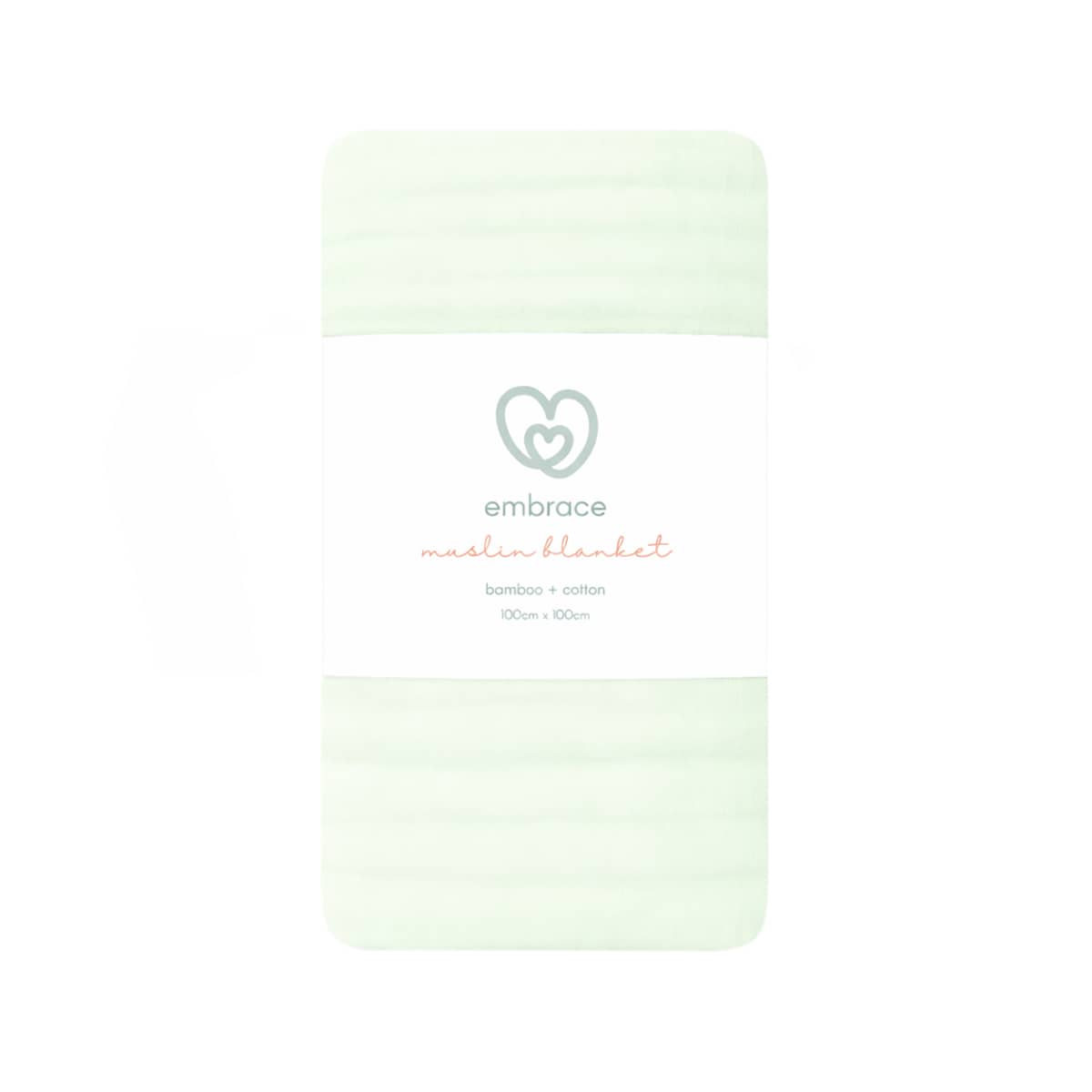 Embrace Muslin Cloud Baby Blanket - Seafoam Mist