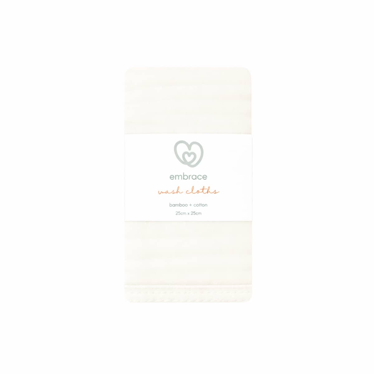 Embrace Muslin Cloud Baby Wash Cloths - Coconut Sand