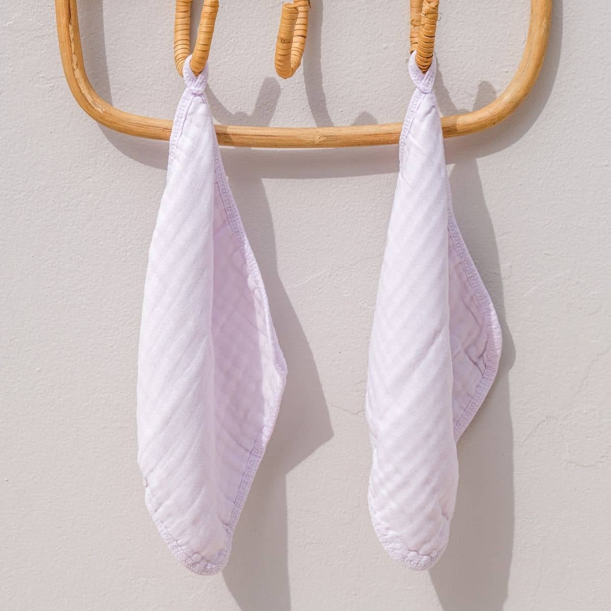 Embrace Muslin Cloud Baby Wash Cloths - Lavender Tide