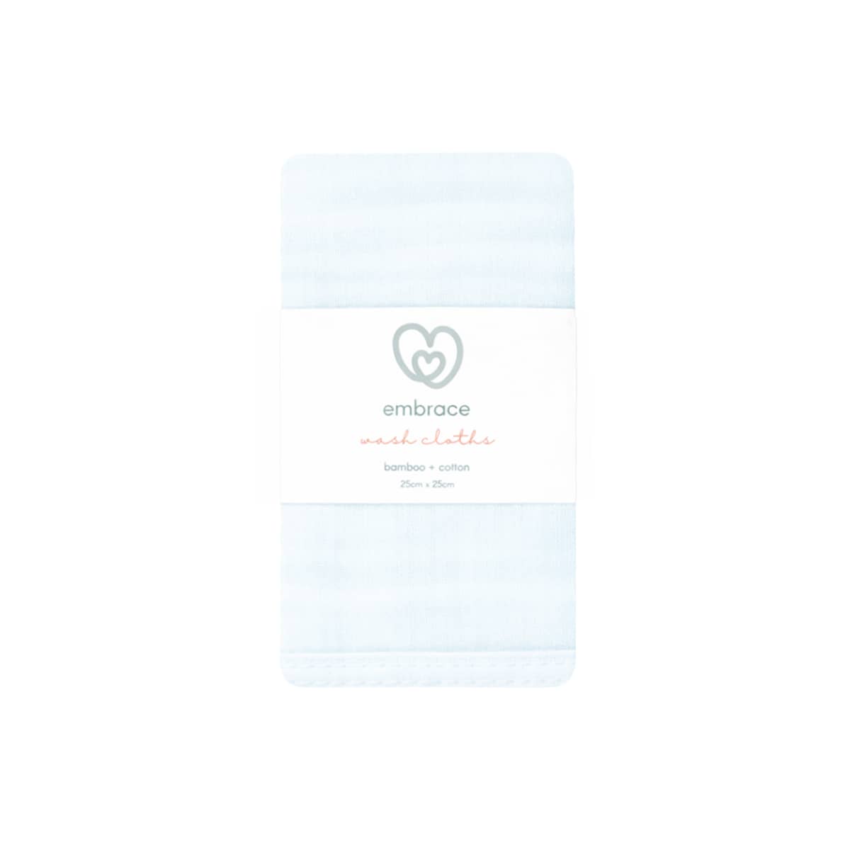 Embrace Muslin Cloud Baby Wash Cloths - Saltwater Sky