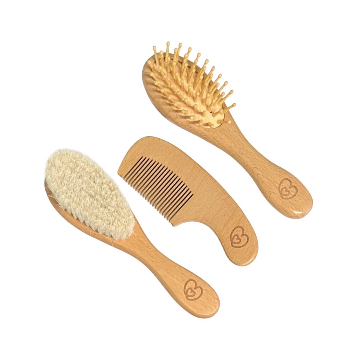 Embrace Wooden Baby Brush and Comb Set