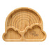 Emondo Kids Bamboo Plate with Suction -  Rainbow