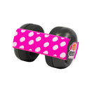 Ems for Kids Baby Earmuffs - Black with Pink and White Headband
